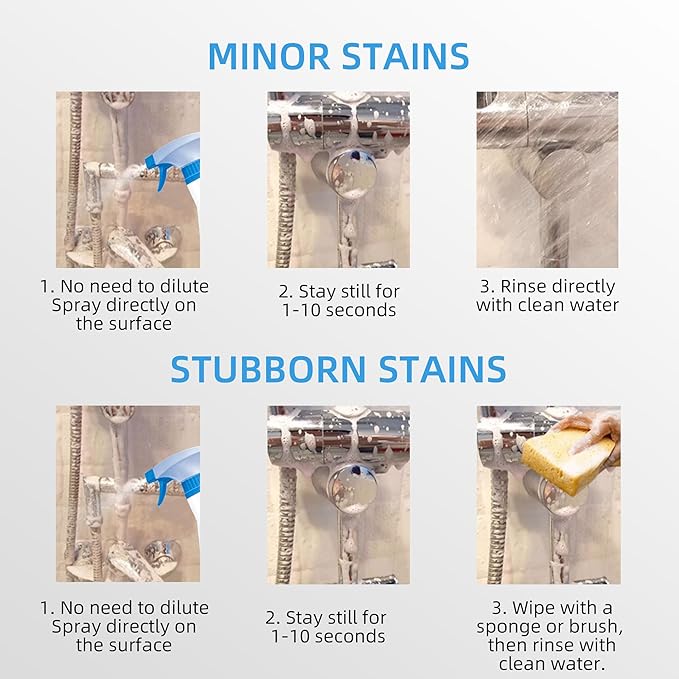 All Purpose Cleaner, Grout Cleaner for Tile Floors, Soap Scum Remover for Shower, Bathroom Descaler Foam Spray, Suitable for Toilet, Bathtub, Wall, Etc, 1PCS