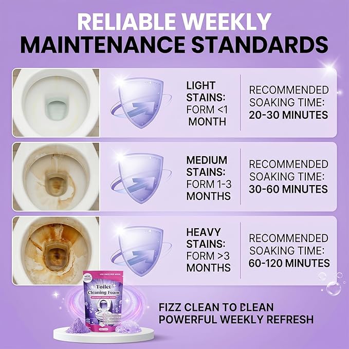 Fizz Clean Toilet Bowl Cleaner, Insta-Action Fizzclean Foam for Sparkling Clean Toilet with Zero Effort, for Busy Families and Homeowners Looking Deep Cleaning (1)