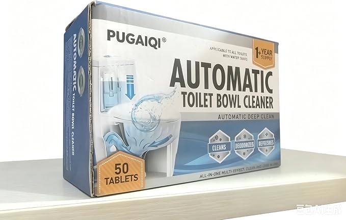 Toilet Bowl Cleaning Tablets, Continuous Cleaning ActionDrop-in Tank Cleaner Tablets for Toilets, Fresh Lemon Scent, No Scrubbing Required, Safe for All Toilet Types-666GOOD