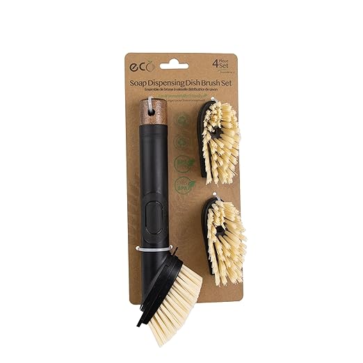 Eco Soap Dispensing Brush Set