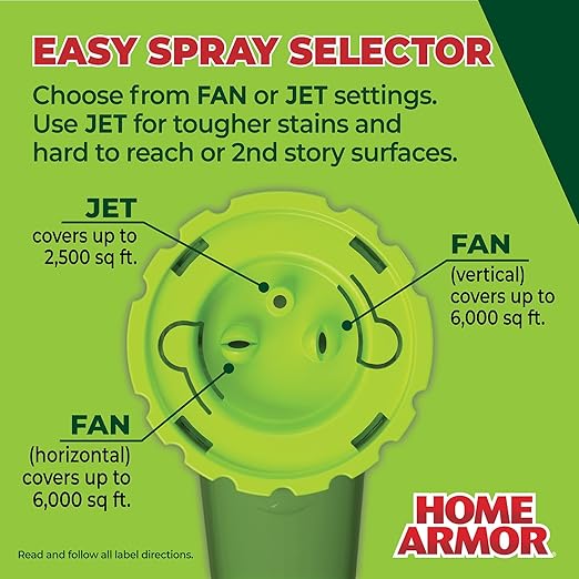 Home Armor Refill Cleaning Cartridge, 1 Pack, For Use with the Power Clean Wand, 2X Cleaning Power of Ordinary Outdoor Cleaners, Single Use Cartridge