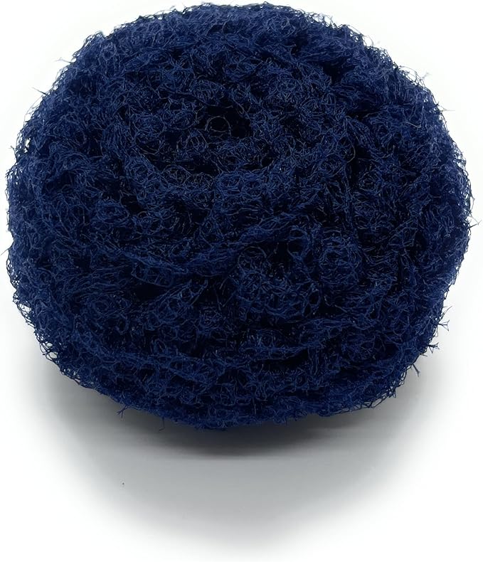 Set of 3 Nylon Net Dish Scrubbies (Navy Blue)