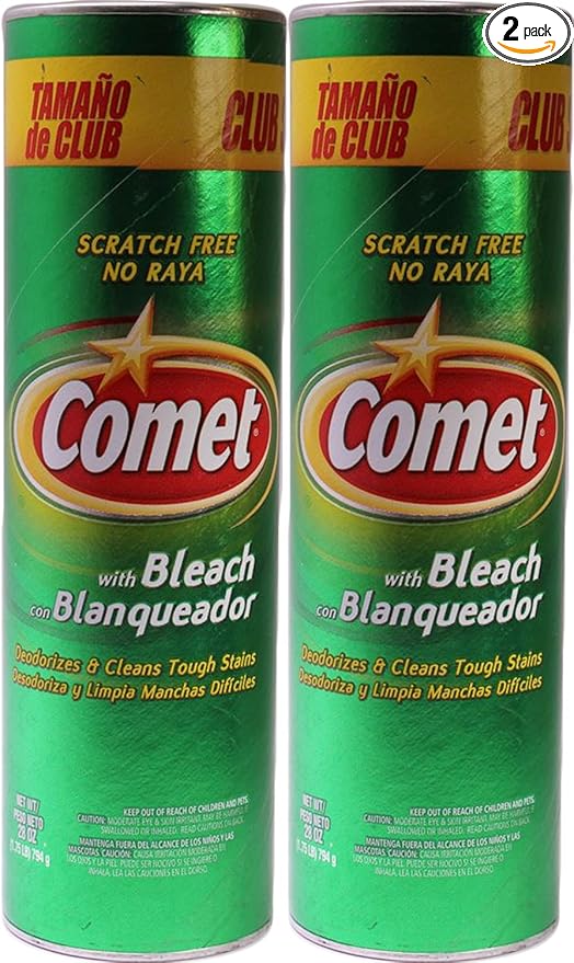 Comet Cleanser with Bleach 28 Ounce, (Pack of 2)