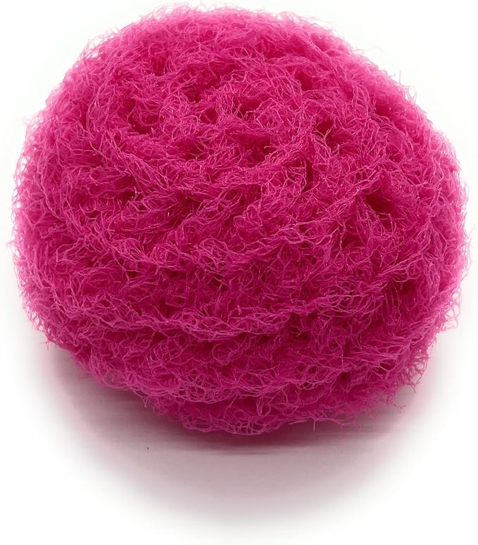 Set of 3 Nylon Net Dish Scrubbies (Hot Pink)