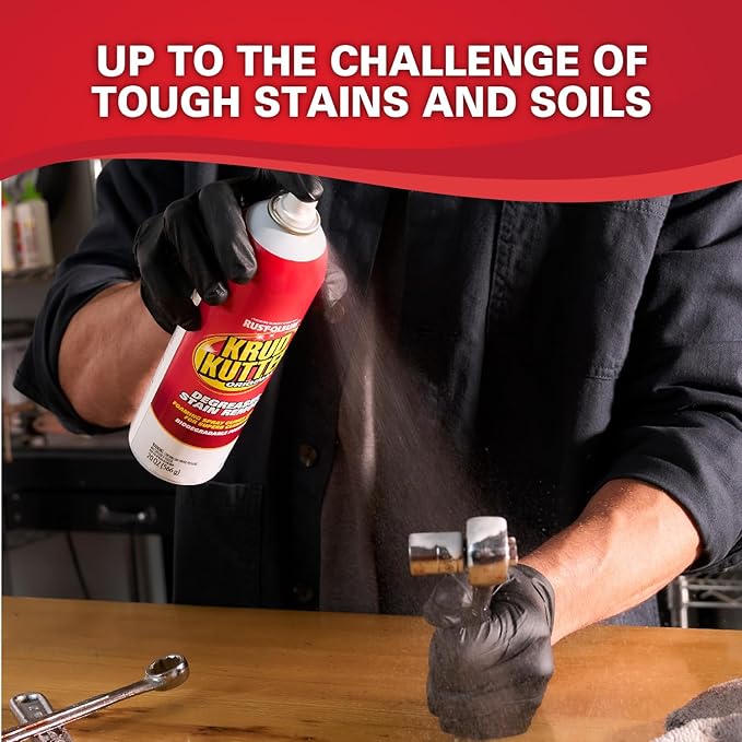 Krud Kutter Original Cleaner Degreaser Aerosol, 20 oz, Heavy Duty Spray for Grease, Oil and Tough Stains, All Purpose Multi Surface Cleaner for Kitchen, Garage, Tools and Equipment