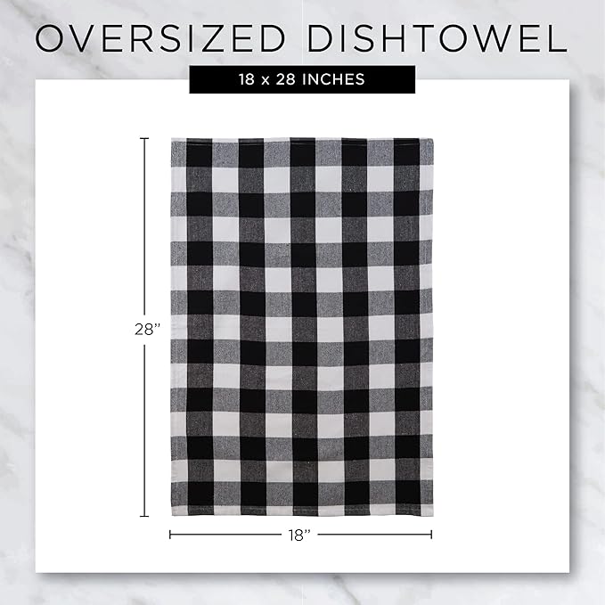 DII Assorted Woven, Kitchen Dishtowel Set, 18x28, Spice, 5 Piece