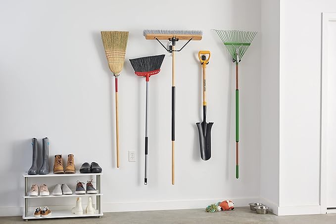 Harper 24 Inch Indoor Smooth-Surface Push Broom with Flagged Bristles for Sand, Saw Dust, Wood Shavings and Pet Hair in Garages, Warehouses, and Workshops