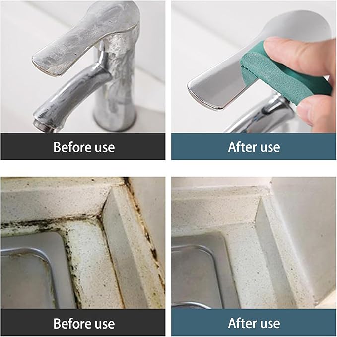 Rust Eraser 0.87x0.71 Inch, Stainless Steel Scratch Remover and Rubber Stain Cleaner for Cookware Restaurant Sink Bathroom Wall Appliance Brass Kettle Copper, Effective Cleaning Tool for Home Use