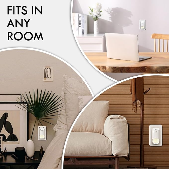 Plug in Air Freshener Refills, Wall Plug In Refill 6 Count, Lavender, Linen & Vanilla Scents, 3.96 Fl Oz, Air Fresheners for Home and Bathroom, Compatible with Air Wick & Glade, Not for Glade Plus