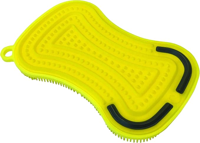 Kuhn Rikon Stay Clean 3-in-1 Scrubber Yellow