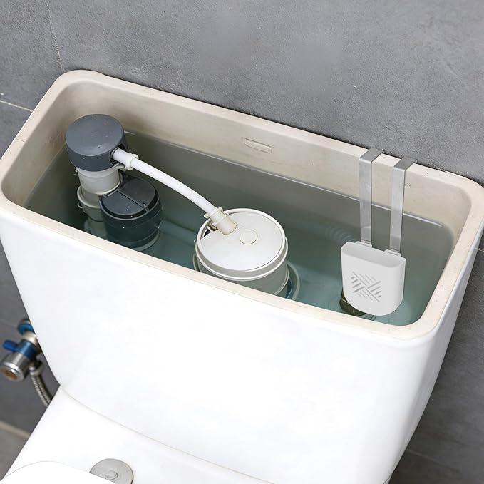 2pcs Toilet Tank Holder, White Hanging Caddy Bracket with Double Hook & Multi-Hole Design Fits Most Standard Toilet Bowl Tanks Easy Installation Supplies Accessories