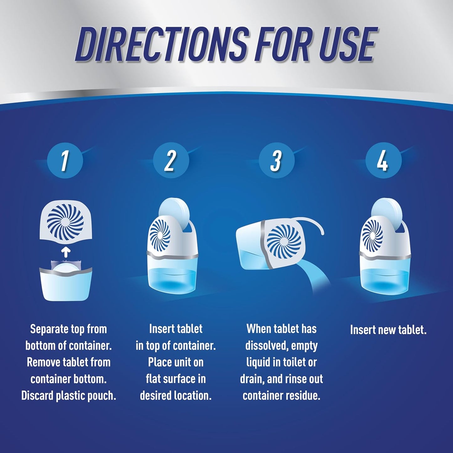 DampRid Moisture Absorber Drop-in Tablet Refill Pack, Fragrance Free, 15.8 oz., 4 Pack, Attract and Trap Excess Moisture and Eliminate Musty Odors for Cleaner, Fresher Air