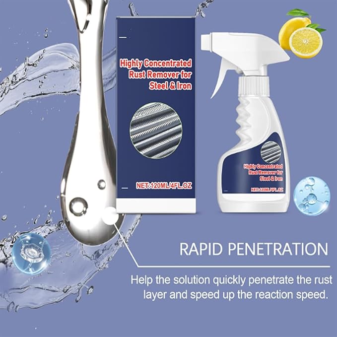 FKMEE Averyard Rust Remover, Heavy Duty Metal Cleaner, Highly Concentrated Rust & Stain Remover for Steel & Iron, Multipurpose Rust Cleaner for Tools, Parts & Surfaces (1)