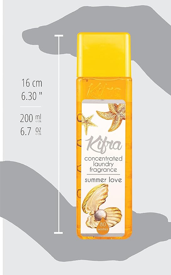 KIFRA SUMMER LOVE Concentrated Laundry Fragrance 6.76 Fl Oz 200ml 80 Washing Cycles