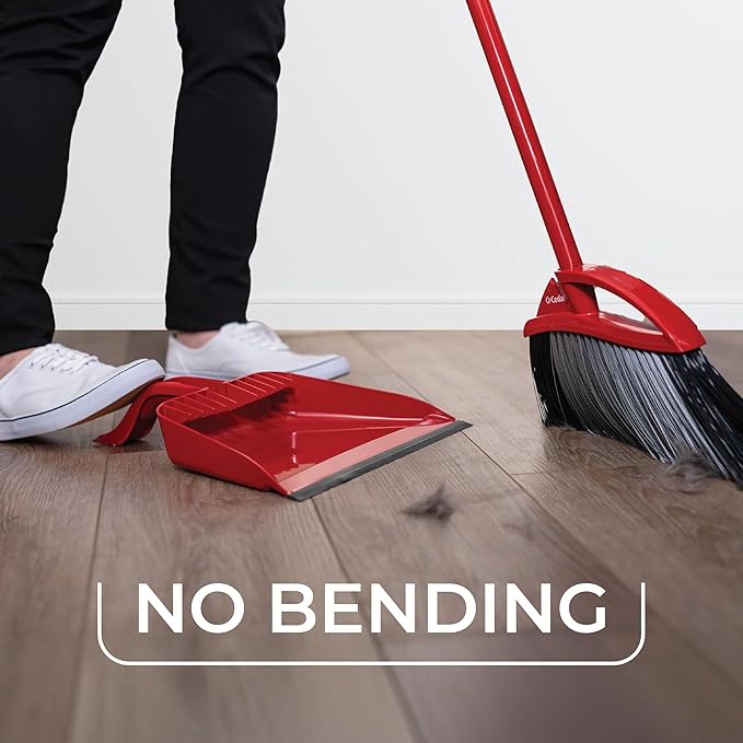 O-Cedar Pet Clean Power Pack | H2prO Flat Mop + Pet Pro Broom with Dustpan