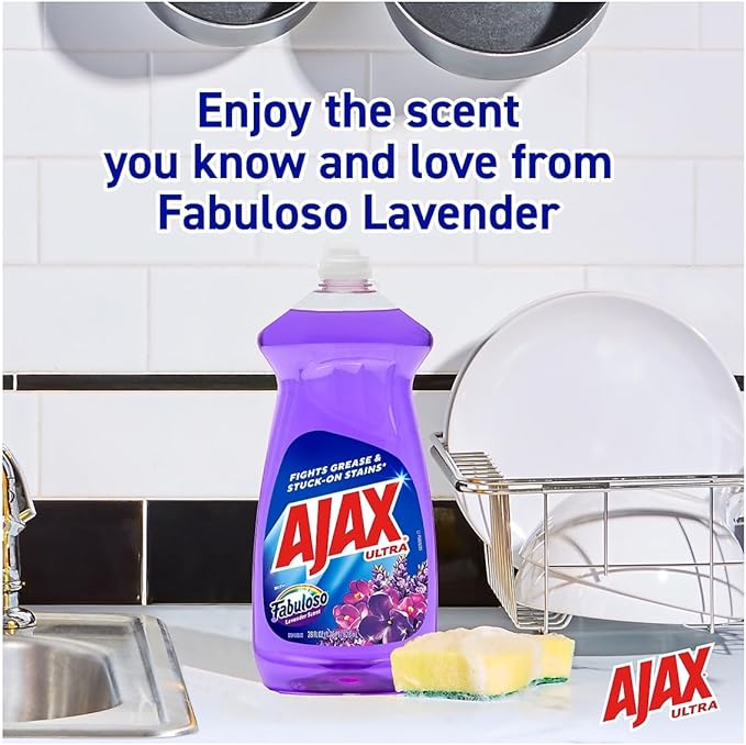 Ajax Ultra Dish Soap, Fabuloso Lavender, 28 fl. oz. (61037540)