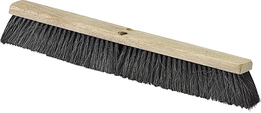 SPARTA Flo-Pac Horsehair-Blend Blend Sweep, Floor Sweep for Cleaning, 36 Inches, Black, (Pack of 6)