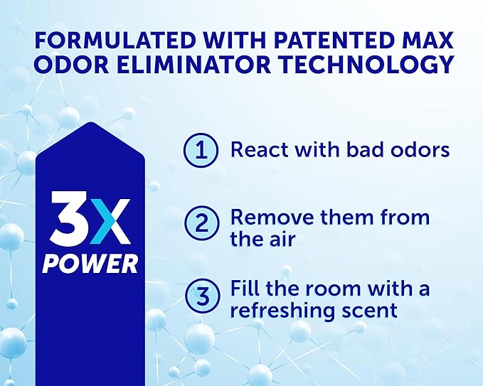 Bright Air Max Odor Eliminator Gel, Biobased Air Freshener, Cruelty Free, Cool and Clean Scent, 8 Oz Each, 6 Pack