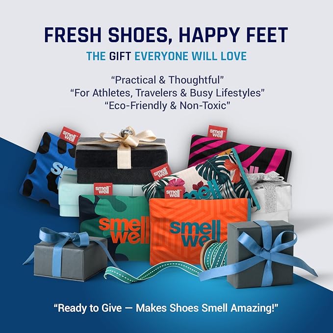 SmellWell - Scented Shoe Deodorizer Inserts - Odor Eliminators - Activated Bamboo Charcoal + Minerals - Natural Fresheners for shoes, bags, gloves - 2 x 1.8oz Original Size Hawaii Floral