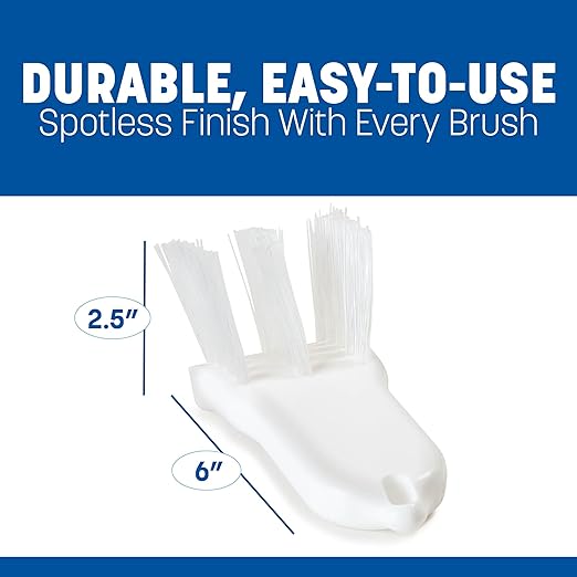 Carlisle FoodService Products 4052900 Lettuce, Fry, and Onion Cutter Brush, Nylon Bristles, 2-1/2" Length x 2-1/2" Width Brush, 6" Length