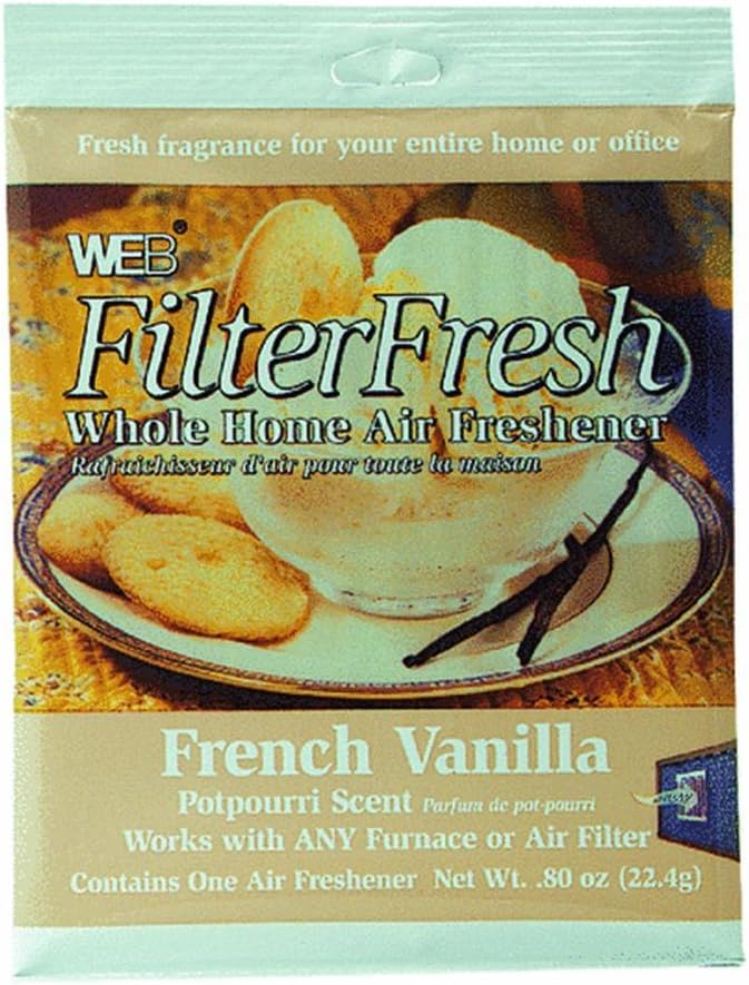 WEB FilterFresh Whole Home French Vanilla Air Freshener 0.8 Ounce (Pack of 1)