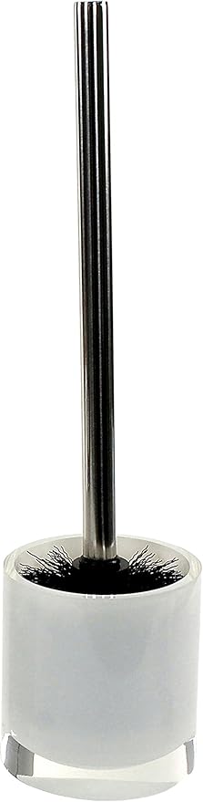 Gedy Yucca Free Standing Steel Toilet Brush Holder in Resin, White