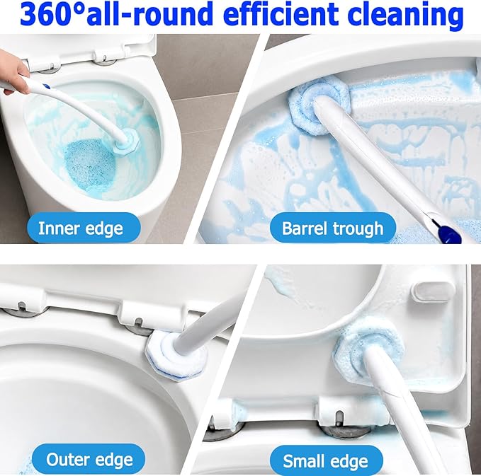 Toilet Wand Refills for Clorox 30 Count, Disposable Toilet Cleaner Refills Pads(not included brush rod)