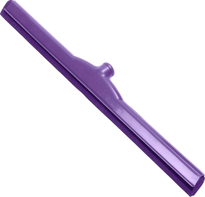 SPARTA 4156868 Plastic Double Foam Squeegee, Commercial Squeegee With Durable Contruction For Cleaning, Commercial, Residential, 24 Inches, Purple, (Pack of 6)