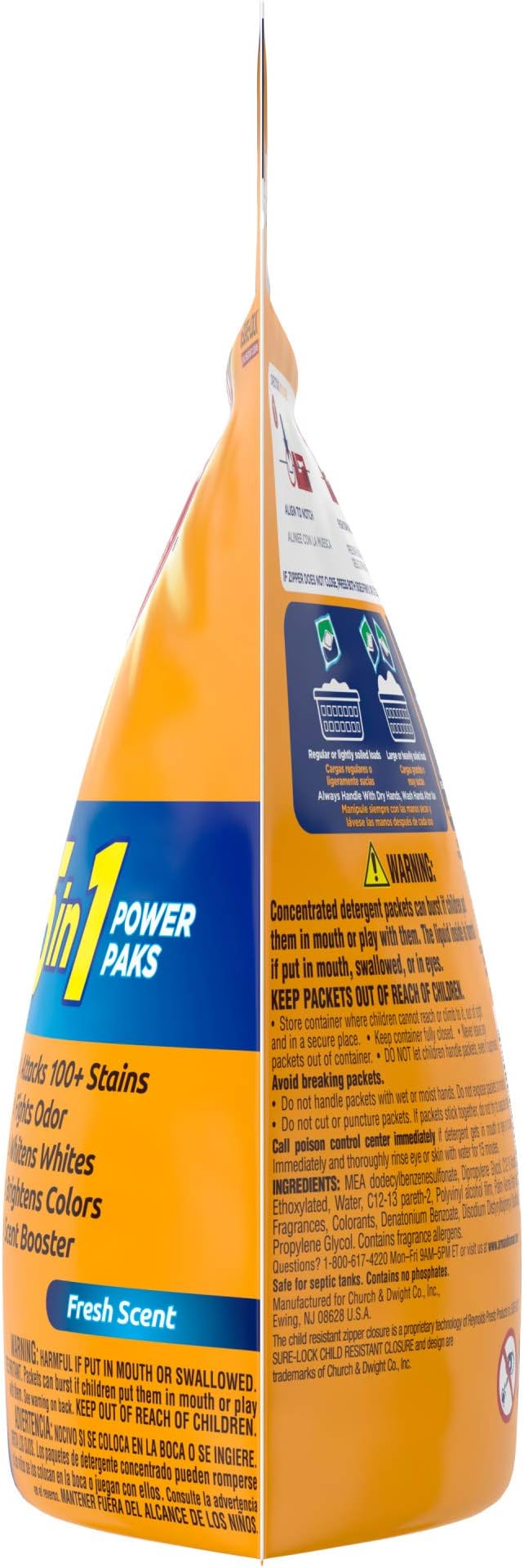 Arm & Hammer plus OxiClean 5-in-1 Power Paks, 24 Count (Packaging may vary)