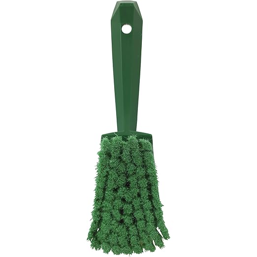 Vikan 41942 Brush,Washing,Soft-Split,10",PP/PBT,Green