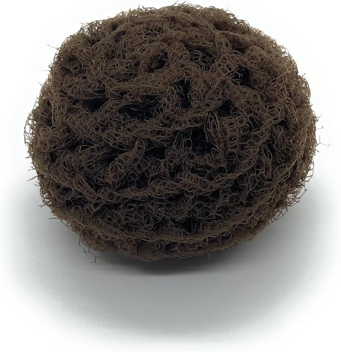Set of 3 Nylon Net Dish Scrubbies (Brown)