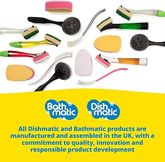 Pack of 2 Dishmatic Steel Scourer Refill Heads for Cleaning BBQ's, Hot Plates, Steel Pots & Pans