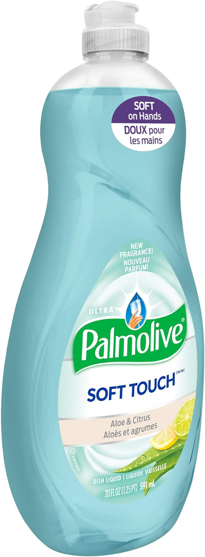 Palmolive Ultra Soft Touch Dish Soap, Aloe and Citrus - 20 Fluid Ounce (9 Pack) (Packaging May Vary)
