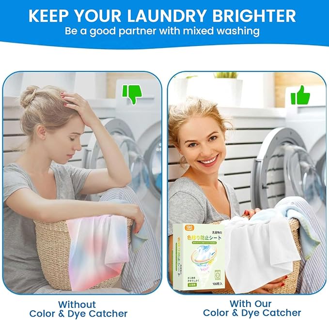 120 Count Laundry Color Catcher Sheets for Washing Machine, Anti-Color Bleeding Dye Trapping Sheets for Mixed Washing, Hypoallergenic & Efficient