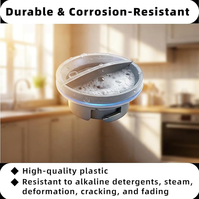 WPW10524919 Dishwasher Rinse Aid Dispenser Cap, OEM Replacement for Whirlpool W10524919 W10524923, Fits Amana IKEA WDP350PAAW5 KDTE104DSS0