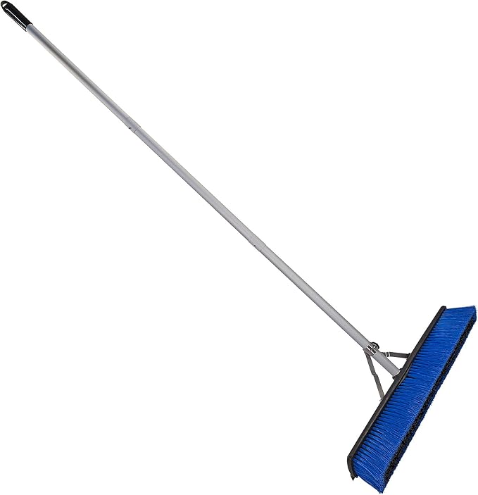 SPARTA Sweep Complete Floor Sweep with Squeegee for Catering, Buffets, Restaurants, Stainless Steel, 24 Inches, Blue