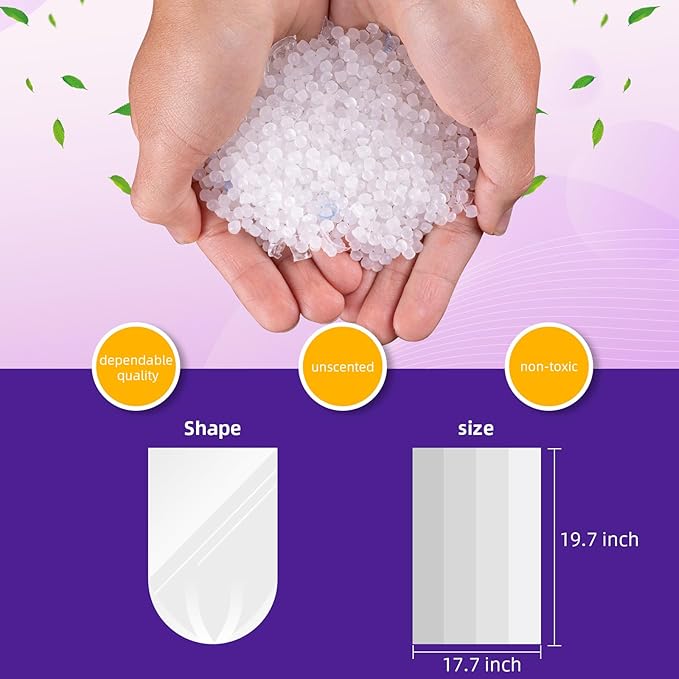 Small Trash Bags 4 Gallon Garbage Bags Bathroom Kitchen Office Waste Basket Liners, 10L, 210 Count, Clear White