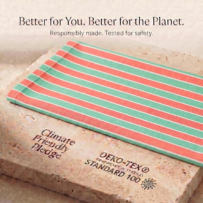 Urban Villa Kitchen Towels Set of 6 Christmas Kitchen Towels 20X30 Inches 100% Cotton Highly Absorbent Kitchen Towels Premium Quality Ultra Soft Mitered Corners KitchenTowels