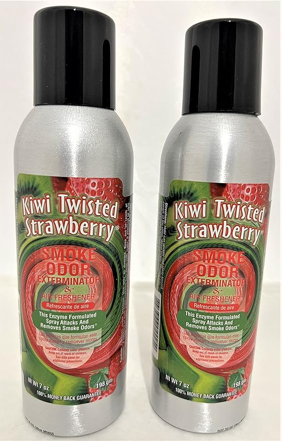Smoke Odor Exterminator 7oz Large Spray - Kiwi Twisted Strawberry (Pack of 2)