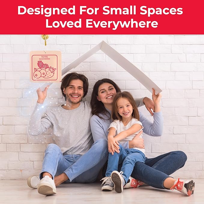 Sugar Berries - Room Deodorizer Gel Odor Eliminator For Home - Pack Of 3 - Bathroom Air Freshener Odor Absorber - Closet Deodorizer - Non Plug In Strong Scent For Kitchen Trash Basement Shoe Rack