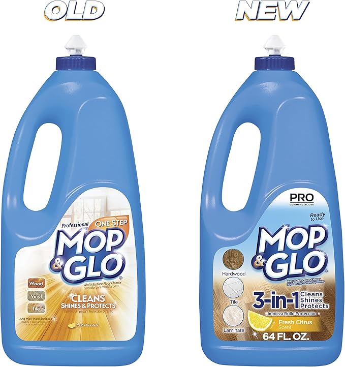 Mop & Glo Professional Multi-Surface Floor Cleaner, Fresh Citrus Scent, 64 Oz