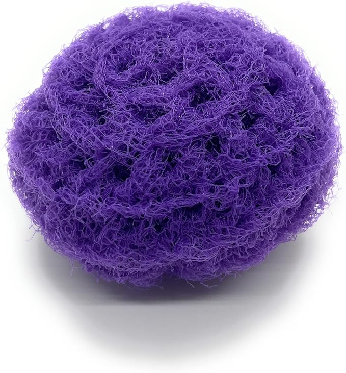 Set of 3 Nylon Net Dish Scrubbies (Purple)