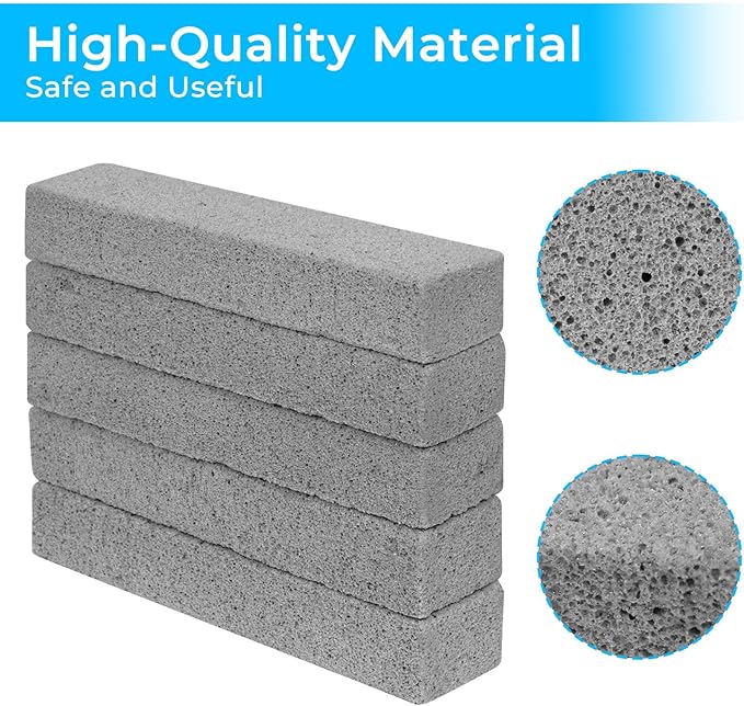 30 Pack Pumice Stone for Toilet Bowl Cleaning,Scouring Stick Remove Toilet Bowl Hard Water Rings,Pumice Stone for Cleaning,Toilet, Bathtubs, Kitchen Sink, Grill, Household