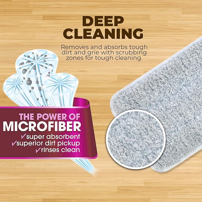 Microfiber Mop Floor Cleaning System
