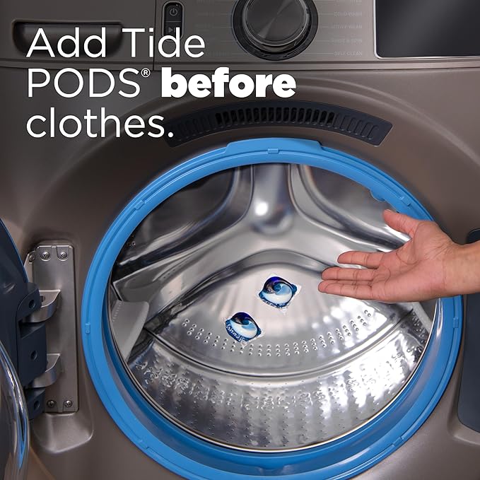 Tide 4-N-1 Ultra Oxi Pods Laundry Detergent Pacs, 32 Count, He Compatible, Built in Pre-Treater for Stains