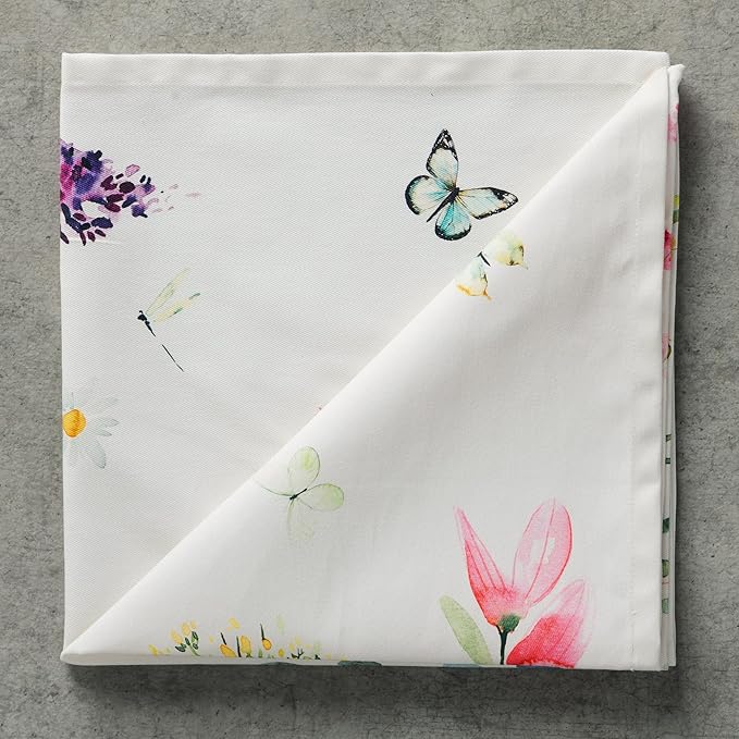 Maison d' Hermine 100% Cotton Cloth Napkins Set of 4 Everyday Reusable Square Napkins Cloth Washable Dinner Party Wedding Restaurant Hotel Kitchen Spring Summer (Botanical Fresh, 20" x 20")