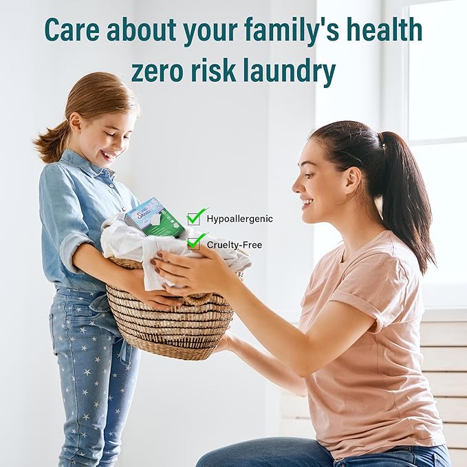 Laundry Detergent Sheets - Lavender Scent, 80 Loads Travel Sheets, No Plastic Jug, Home & Travel Washing
