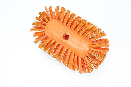 SPARTA Kettle Brush, Essential Scrubber with Flared Head for Cleaning Tanks and Kettles, 5.5" x 9.5", Orange