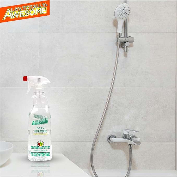 La's Totally Awesome Daily Shower Cleaner Spray, For Showers, Tubs and more, Plant-Derived Formula, 32 Fl Oz (Pack of 6)