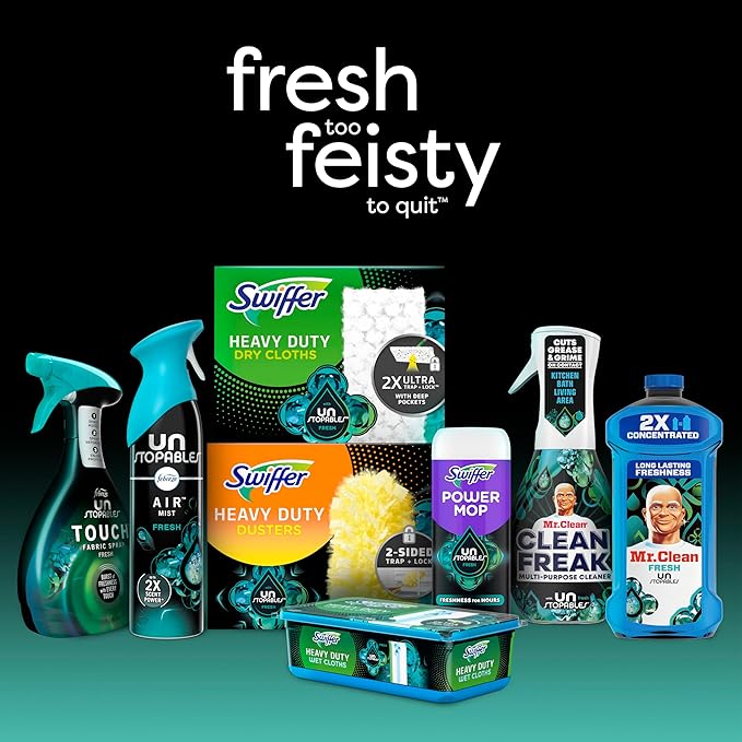 Swiffer Dusters Multi-Surface Heavy Duty Duster Refills,Unstopables Fresh Scent,11 Count (Pack of 3)